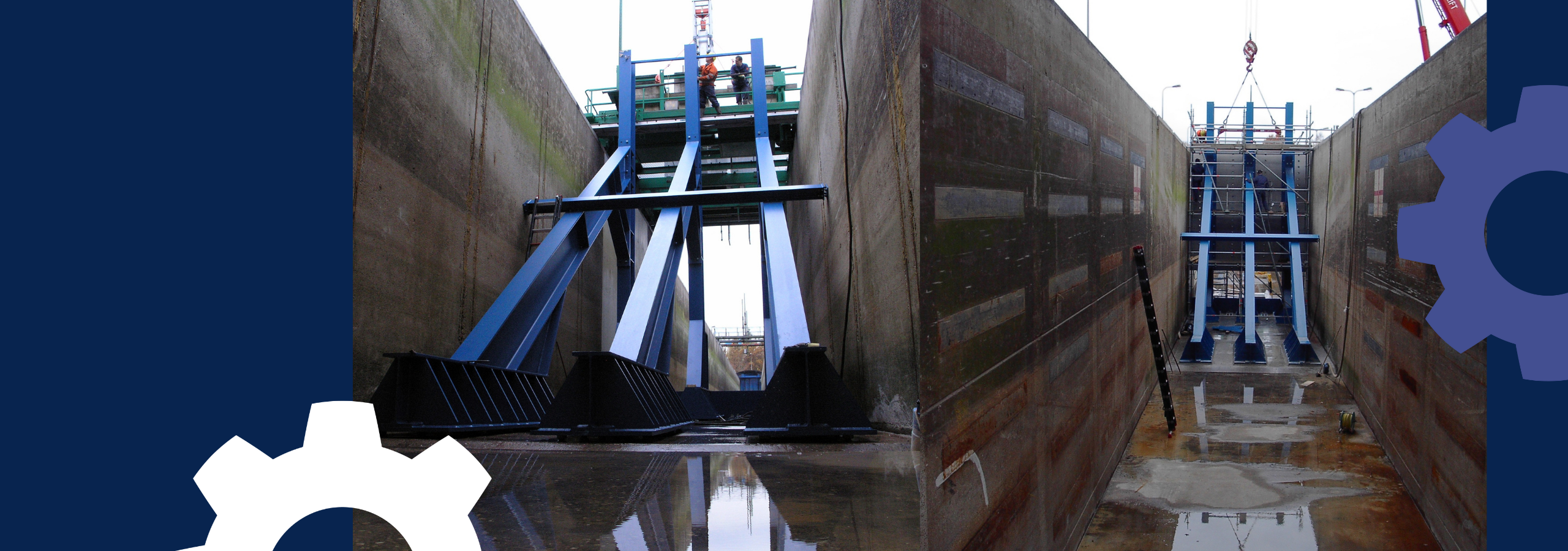 Golfgoot - Onderzoek - Stalen opstelling bij Consmema