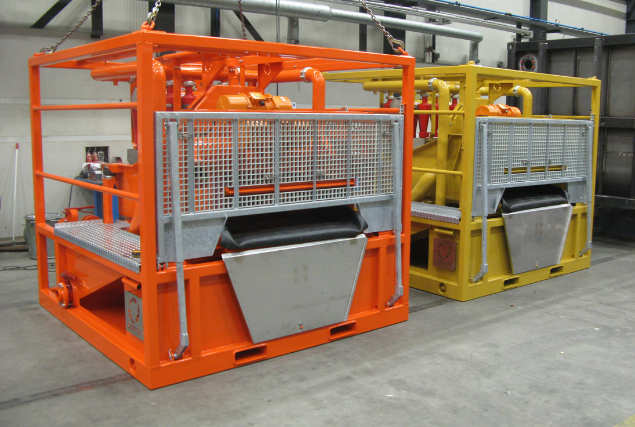 Recycle unit SiteTec machineframes door Consmema