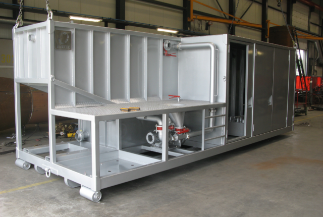 Frame voor mix pomp unit productie Consmema Hattemerbroek