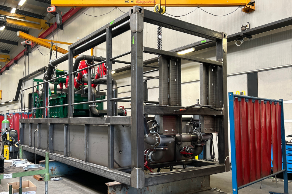 Container SiteTec - productie machineframe Consmema