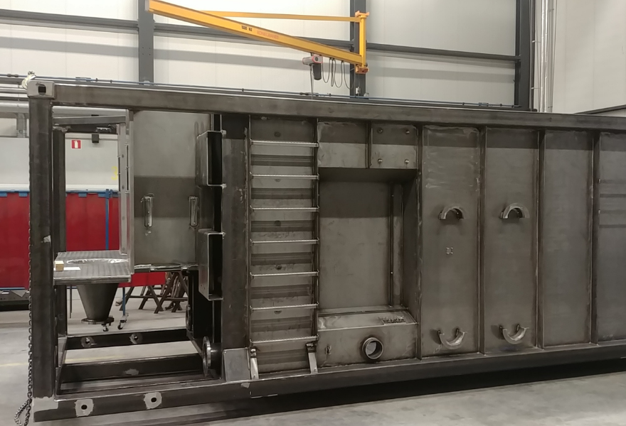 Frame voor machine en machine onderdelen